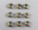 60% OFF!! Crimp Bead Covers Antique Bronze Tone 4mm 70pcs (0193)