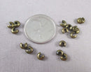 60% OFF!! Crimp Bead Covers Antique Bronze Tone 4mm 70pcs (0193)