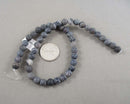 Black Spiderweb Agate Beads 8mm 15" Strand (C081)