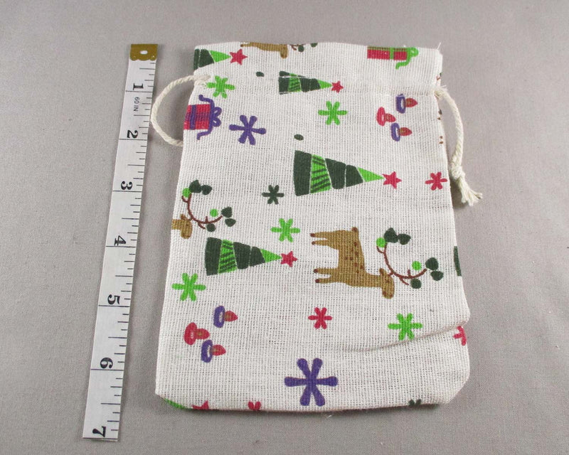 Christmas Gift Bag - Reindeers 18x13cm 1pc (3083)