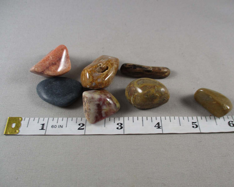 35% OFF!  Agate & Jasper Polished Stones (Medium) 3pcs A431
