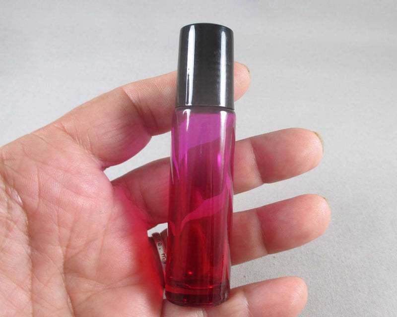 Glass Roller Bottle for Essential Oil (Pink/Red) 10ml (2357)