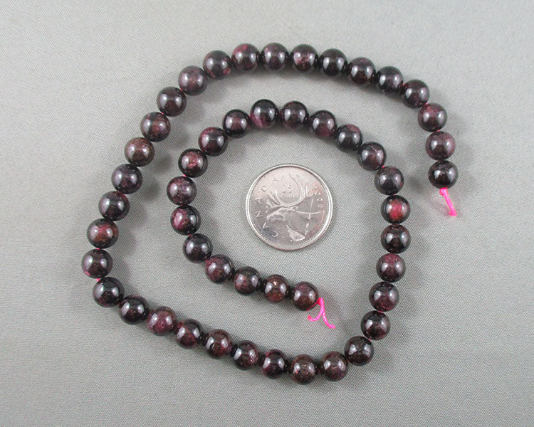 Garnet Beads Round Various Sizes