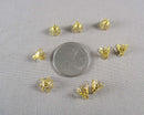 50% OFF!! Bell Caps Gold Tone 14pcs (2123)