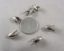 60% OFF!! Bell Caps Silver Tone 26pcs (1864)