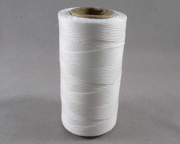 Flat Waxed Polyester Cord White (3014)