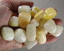 Yellow Calcite Polished Stones 3pcs C060**