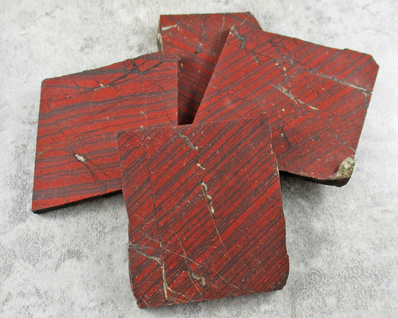 Red Banded Jasper With Hematite Stone Slice 1pc J029