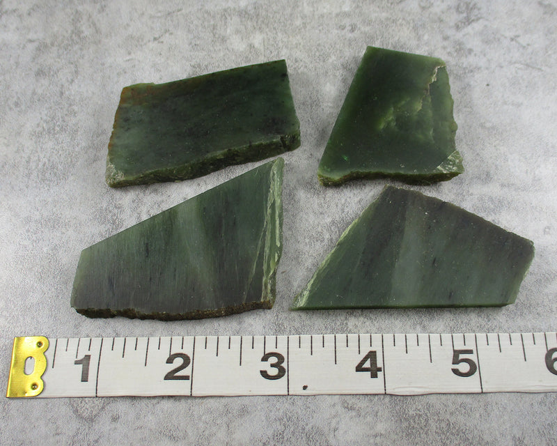 Nephrite Jade Stone Slice 1pc J032
