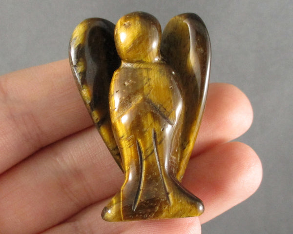 Tiger Eye Angel Statue 1.5" 1pc