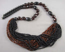 Acrylic Beaded Necklace Vintage H097-14