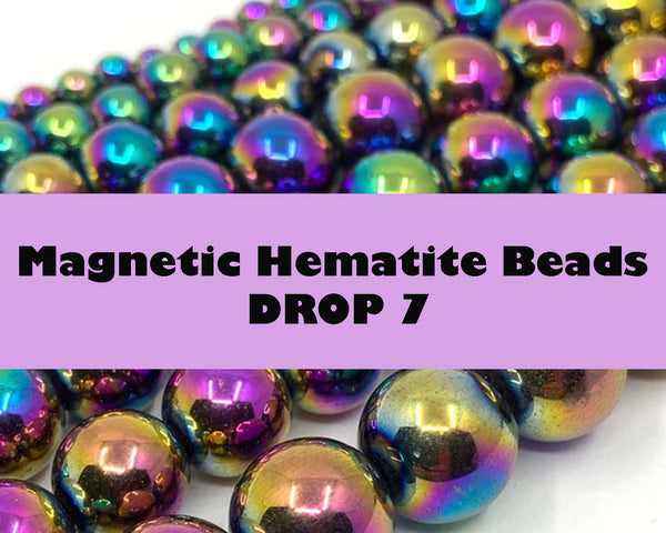 Magnetic Hematite Beads - Drop 7