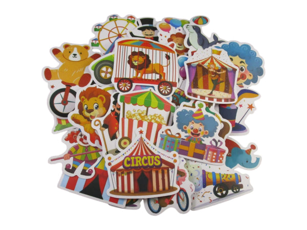 Carnival Circus Sticker Pack - Waterproof PVC Stickers 50pc J292