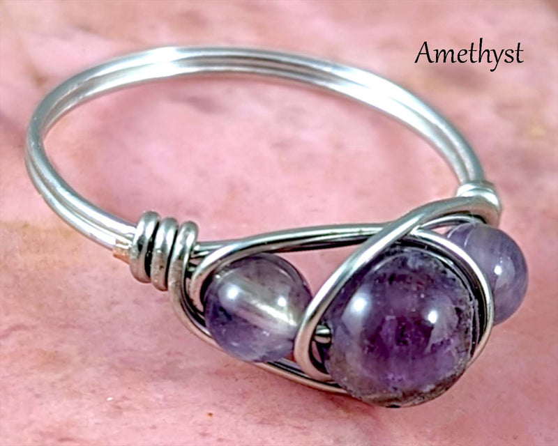 35% OFF!  ON SALE!  Tegan's Hand Crafted Wire Wrap Rings!