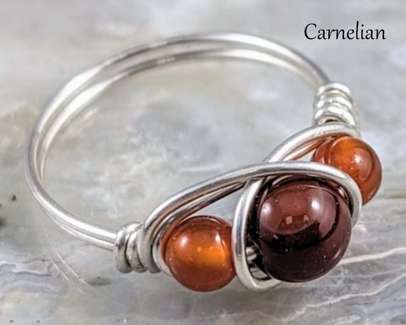 35% OFF!  ON SALE!  Tegan's Hand Crafted Wire Wrap Rings!