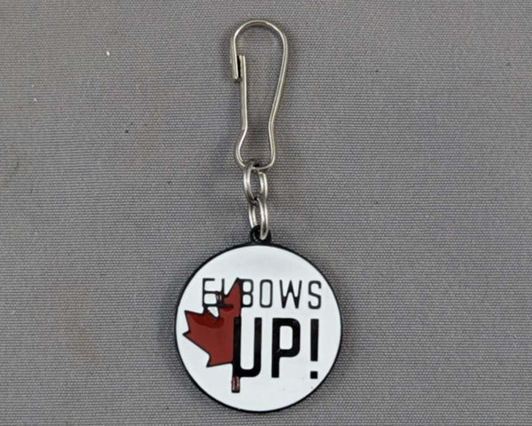 Elbows Up Canada Key Chain / Zipper Pull 1pc J027