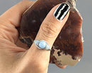 Angelite Wire Wrapped Ring 1pc (Custom Sizes)