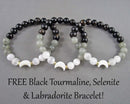 Free Black Tourmaline, Labradorite & Selenite Bracelet with $60 Purchase!