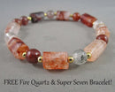 Free Fire Quartz & Super Seven Bracelet with $60 Purchase!