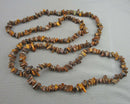 Long Tiger Eye Gemstone Necklace Vintage H003-15