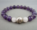 Amethyst Gemstone Bracelet (Vintage) H003-16