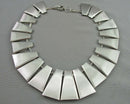 Silver Tone Statement Necklace Vintage H003-18