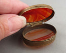 RARE!  Antique Agate Pill / Snuff Box (Vintage) H003-20