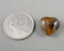 Tiger Eye Gemstone Hearts 15mm 2pcs C076