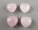 Rose Quartz Gemstone Hearts 15mm 2pcs C049
