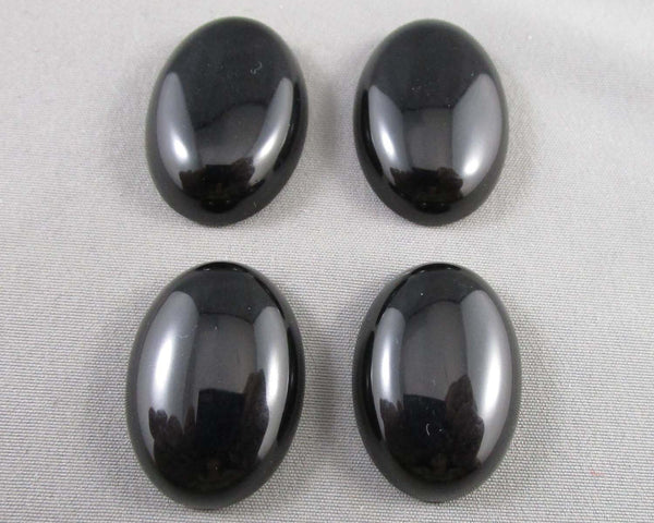 Obsidian Cabochon 2pcs 25x18mm (C599)
