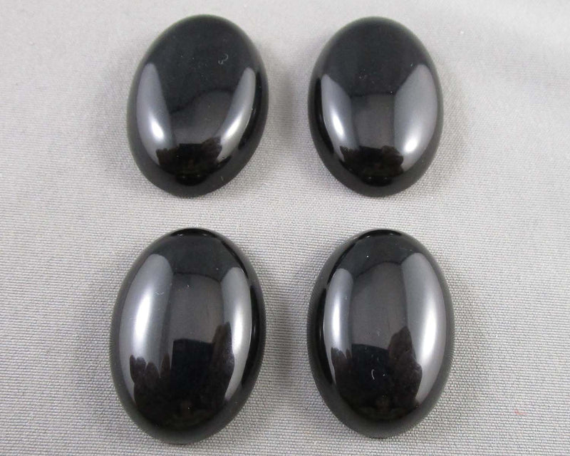 Obsidian Cabochon 2pcs 25x18mm (C599)