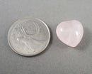 Rose Quartz Gemstone Hearts 15mm 2pcs C049