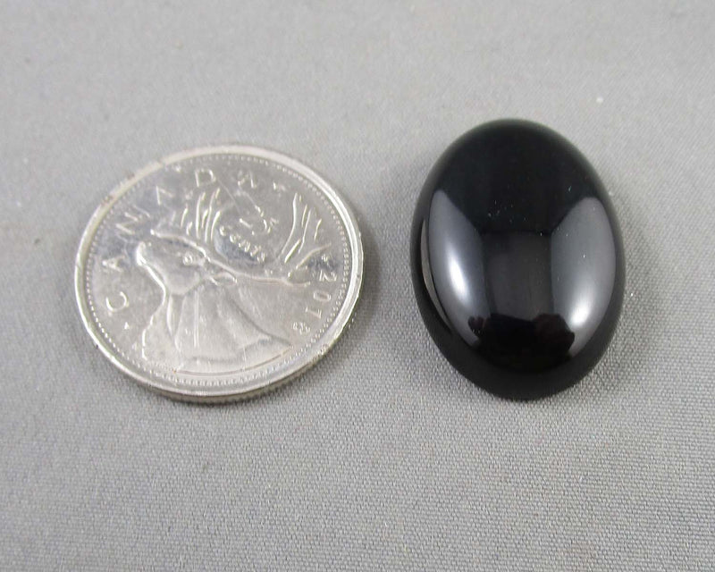 Obsidian Cabochon 2pcs 25x18mm (C599)