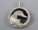 Black Hills Gold Mallard Duck Pendant 925 Sterling Silver (Vintage) H003-23