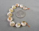 Citrine Faceted 10mm Flat Round Beads 10pc (C033)