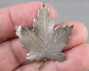 925 Sterling Silver Maple Leaf Brooch (Vintage) H003-24