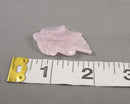 Rose Quartz Gemstone Leaf (Drilled) 1pc C549
