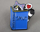 Racoon "Trash & Ass Smut Book" Enamel Pin 1pc Bin 25