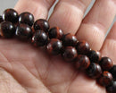 Red Tiger Eye Bead Strand Round Various Sizes
