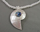 Abalone Shell Pendant Necklace H069-8