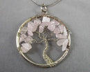 Quartz Tree Pendant with Chain (Vintage) H069-11