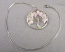 Quartz Tree Pendant with Chain (Vintage) H069-11