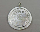 Mother of Pearl Gemstone Pendant (Vintage) H125-18