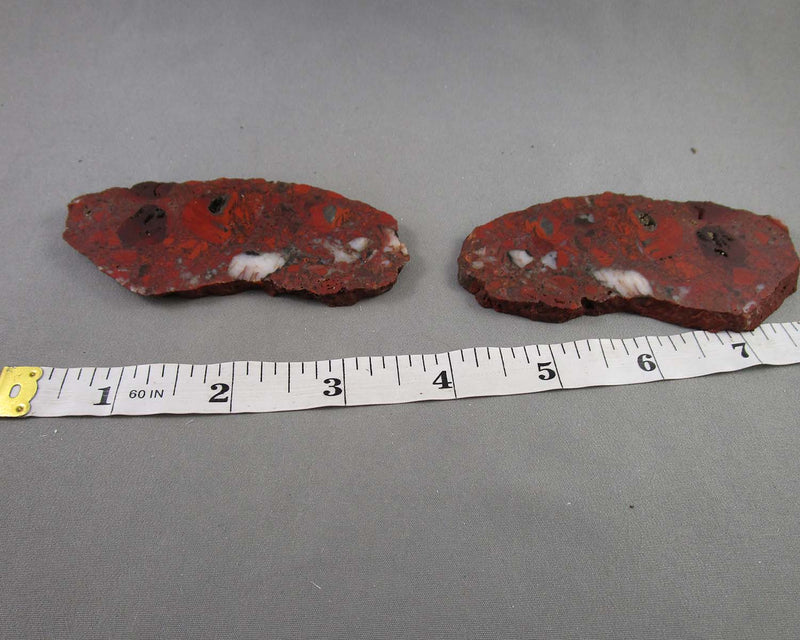 Red Jasper Brecciated Stone Slice 1pc Z018