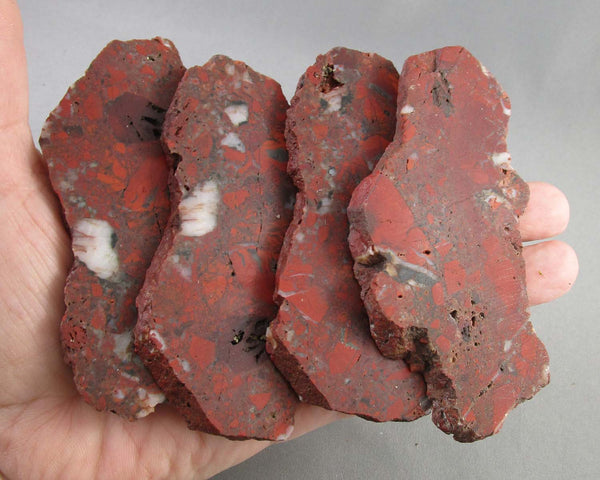 Red Jasper Brecciated Stone Slice 1pc Z018