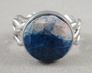 Blue Azurite Gemstone Ring H125-26