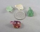 Turtle Rainbow Fluorite Bead (Drilled) 1pc Z090