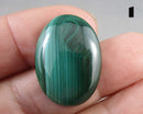 You Choose!  Malachite Gemstone Cabochon 25x18mm