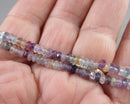 Rainbow Fluorite Beads 4x2mm Rondelle C395