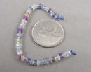 Rainbow Fluorite Beads 4x2mm Rondelle C395